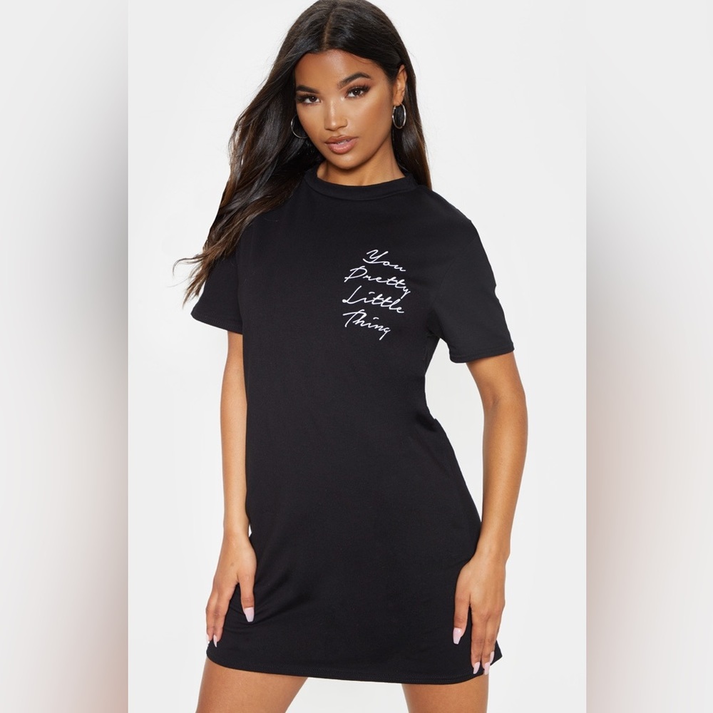 Womens PrettyLittleThing T-Shirt Dress